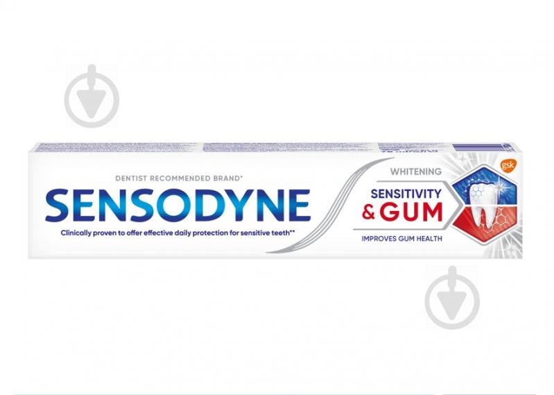 Зубна паста Sensodyne Чутливість зубів і захист ясен Відбілювальна 75 мл - фото 1