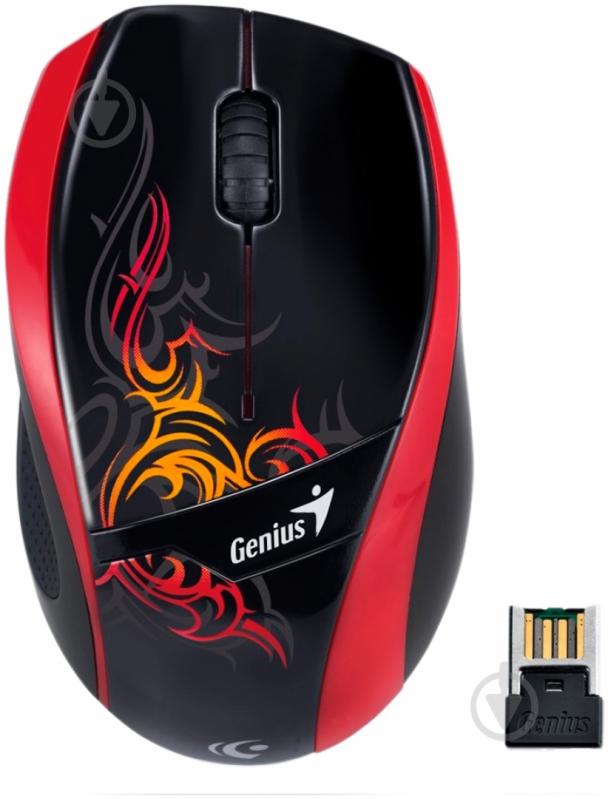 Мышь Genius DX-7010 Tattoo (31030074108) red - фото 1