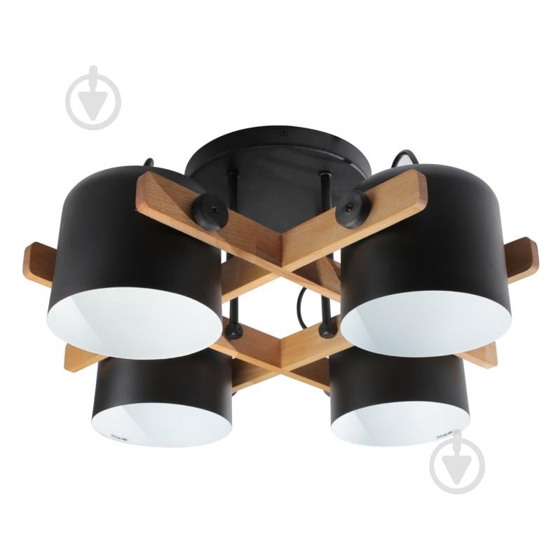 Люстра стельова LIGHT SET KONVALIA CRL 160 4xE27 чорний - фото 1 Люстра стельова LIGHT SET KONVALIA CRL 160 4xE27 чорний - фото 1