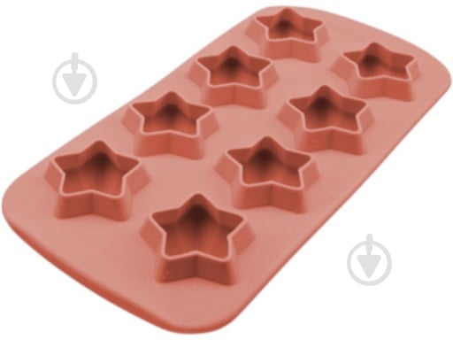 Форма для льда Smart Kitchen by Flamberg 3D звездочки Affection salmon orage 21,1х10,3х2,6 см (HB6909CC) - фото 1 Форма для льда Smart Kitchen by Flamberg 3D звездочки Affection salmon orage 21,1х10,3х2,6 см (HB6909CC) - фото 1