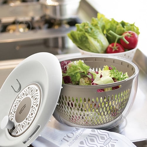 Сушарка для зелені Stefanplast 26х18 см біло-сіра - фото 3 Сушарка для зелені Stefanplast 26х18 см біло-сіра - фото 3