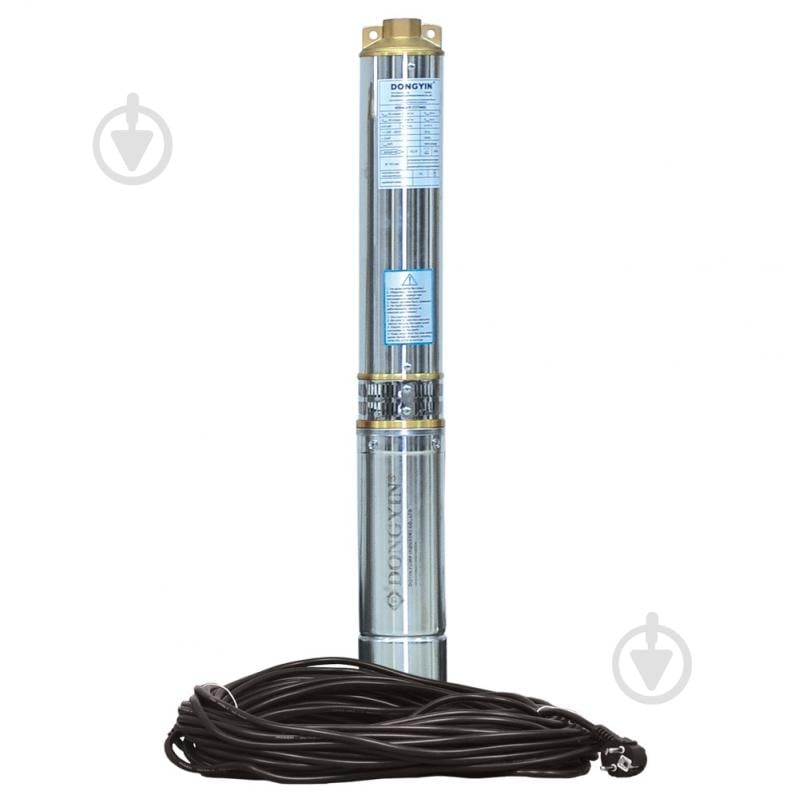 Насос скважинный Dongyin 0.37кВт H 44(33)м Q 100(60)л/хв Ø102мм (кабель 25м) AQUATICA 4SEm4/6 777470 - фото 1