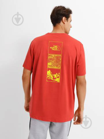 Футболка THE NORTH FACE M FOUNDATION GRAPHIC TEE S/S - EU NF0A55EFUBR1 р.XL красный - фото 2