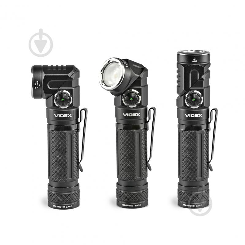 Светодиодный фонарик Videx 1000 Lm 02 черный 28362 - фото 4