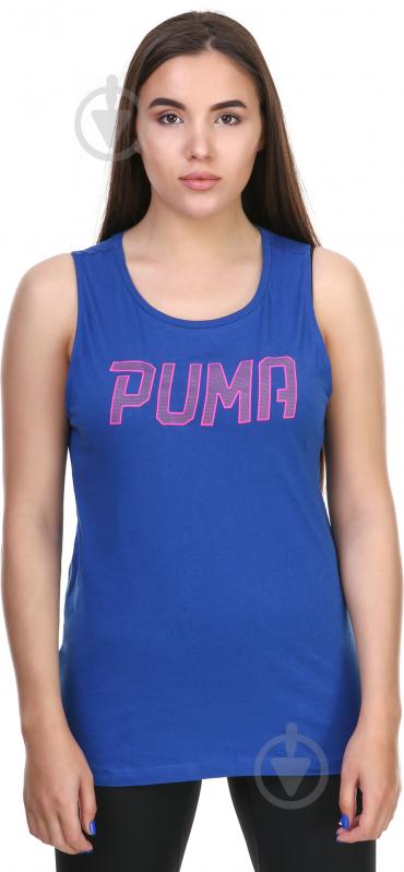 Майка Puma ATHLETIC Tank W 59075110 L синій - фото 1