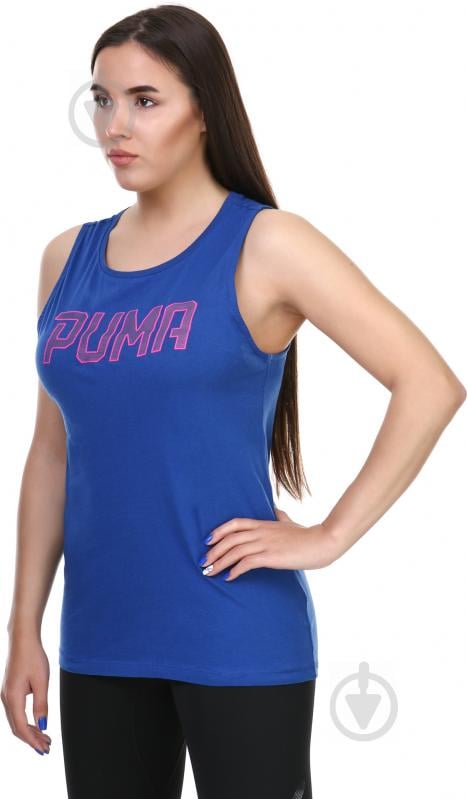 Майка Puma ATHLETIC Tank W 59075110 L синій - фото 2