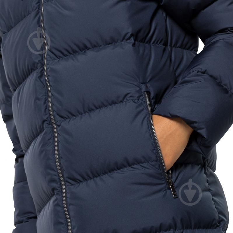 Пальто жіноча зимова Jack Wolfskin FROZEN PALACE COAT W 1204132_1010 р.M синя - фото 4