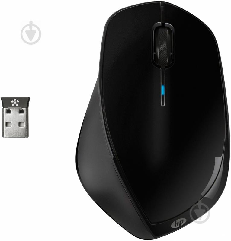 Миша HP x4500 Wireless Metal Black Mouse (H2W26AA) - фото 1