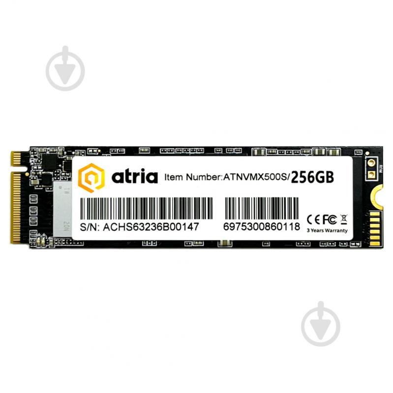 SSD-накопичувач ATRIA X500S 256GB M.2 PCI Express 3.0 x4 3D NAND (ATNVMX500S/256) - фото 2