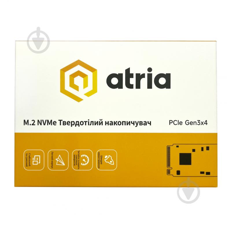 SSD-накопичувач ATRIA X500S 256GB M.2 PCI Express 3.0 x4 3D NAND (ATNVMX500S/256) - фото 3