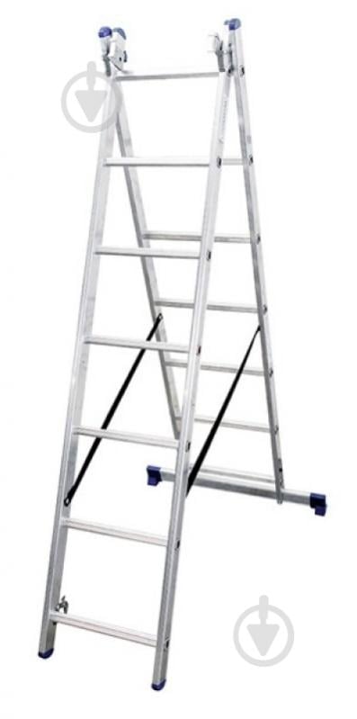 Драбина 2-секційна універсальна Virastar Duomax 2х7 (VDL027) - фото 1