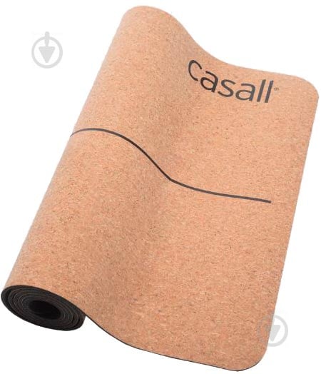 Коврик для йоги Casall Yoga mat natural cork 183х61х0,5 см коричневый - фото 1