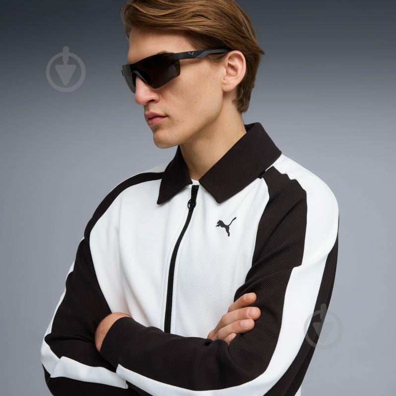 Джемпер Puma T7 Relaxed Wing Collar Jacquard Track Jacket DK 63299402 р.M білий - фото 3 Джемпер Puma T7 Relaxed Wing Collar Jacquard Track Jacket DK 63299402 р.M білий - фото 3