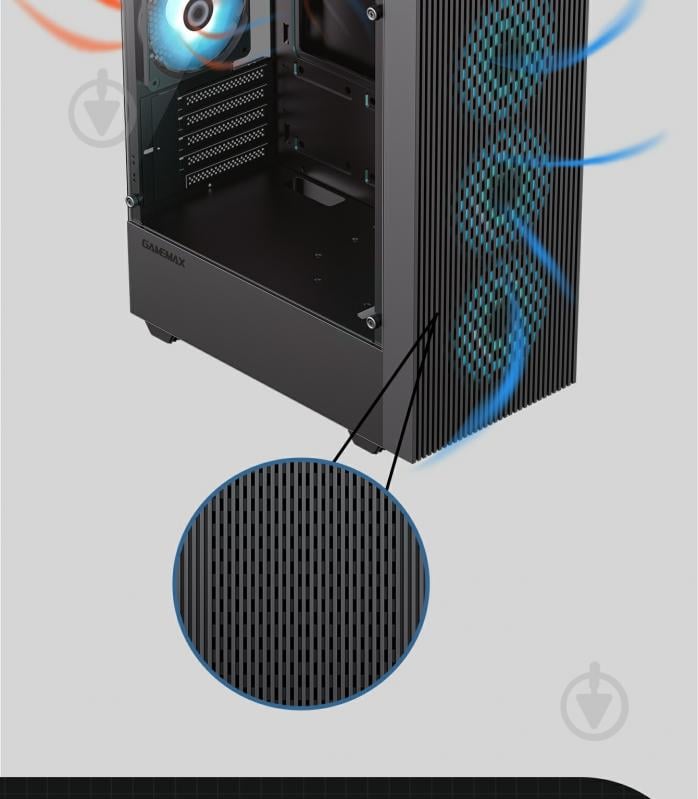 Корпус GameMax Edge Black - фото 18