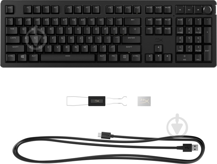 Клавіатура HyperX Alloy Rise PBT HX Red USB (7G7A3AA) black - фото 5