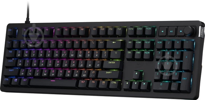 Клавіатура HyperX Alloy Rise PBT HX Red USB (7G7A3AA) black - фото 2