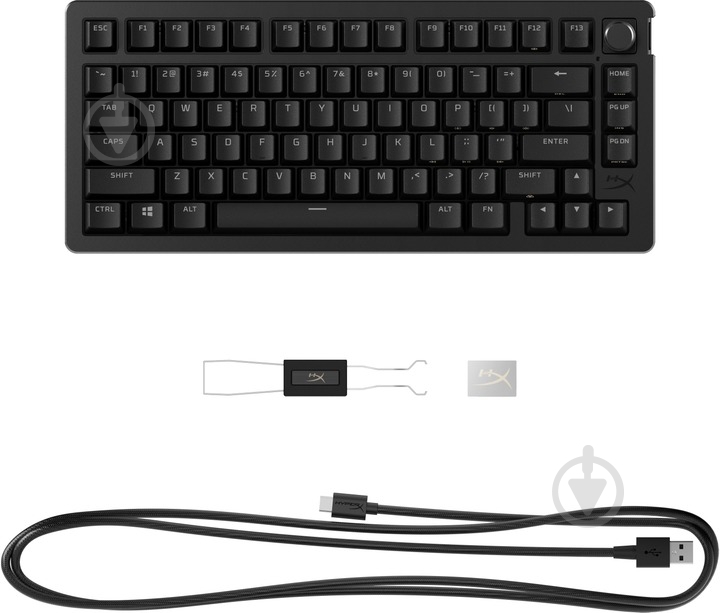 Клавіатура HyperX Alloy Rise 75 PBT HX Red USB (7G7A4AA) black - фото 5