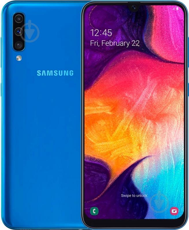 ᐉ Смартфон Samsung Galaxy A50 6/128GB blue (SM-A505FZBQSEK) • Купить в ...