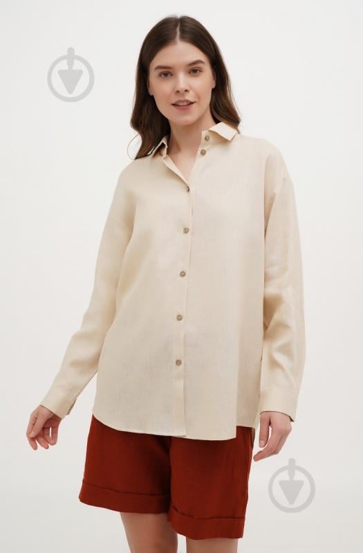 Блуза Галерея льна Айстра р. 48 бежевый 9441/48/606 - фото 1 Блуза Галерея льна Айстра р. 48 бежевый 9441/48/606 - фото 1