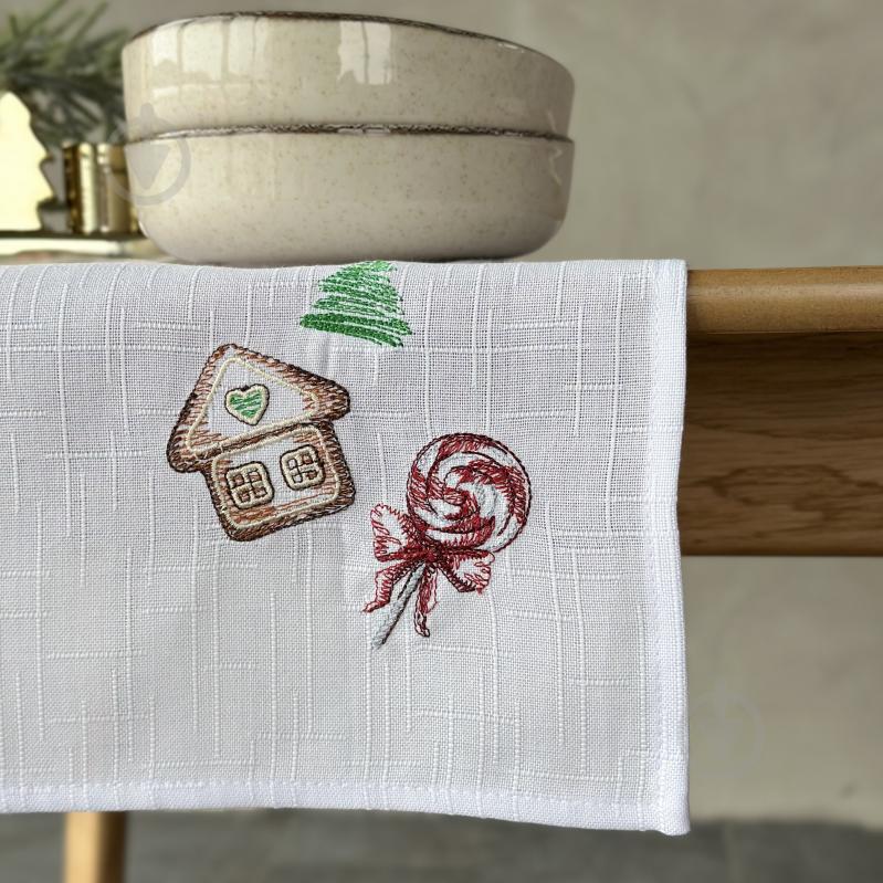 Салфетка Эдельвика 493-25/09 40x40 см белый - фото 3 Салфетка Эдельвика 493-25/09 40x40 см белый - фото 3