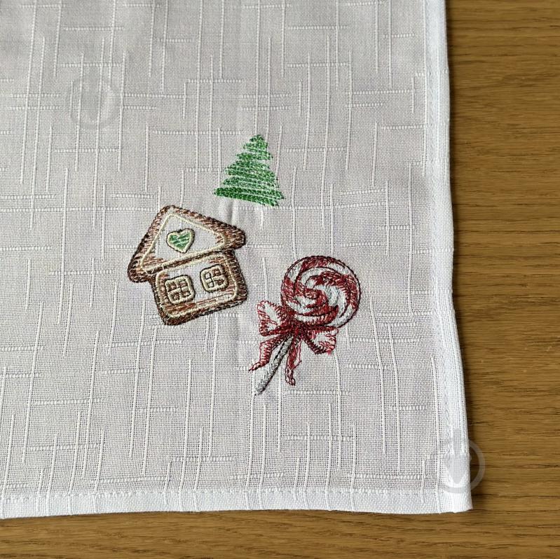 Салфетка Эдельвика 493-25/09 40x40 см белый - фото 4 Салфетка Эдельвика 493-25/09 40x40 см белый - фото 4