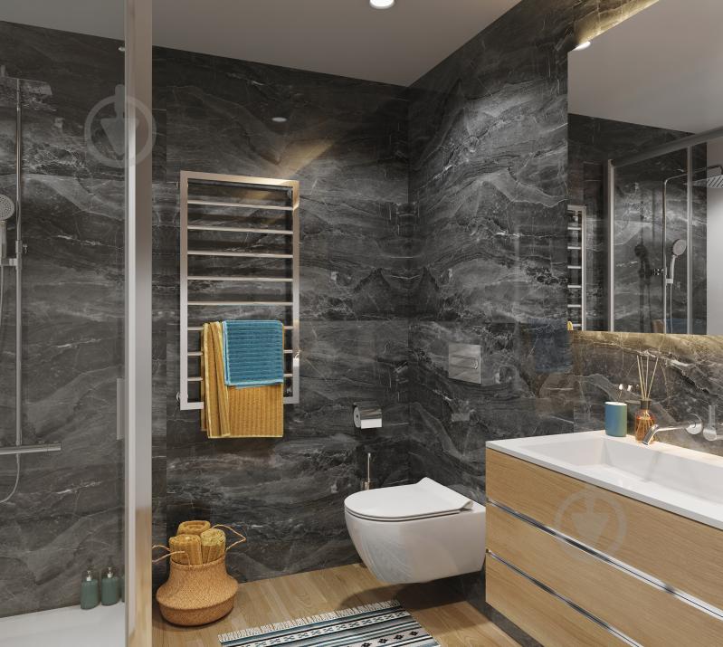 Панель Vilo™ SPC Dark Stone 1200X600 мм глянцевая - фото 3