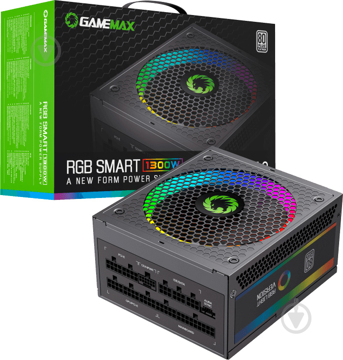 Блок питания GameMax RGB-1300 RGB-1300(ATX3.0 PCIE 1300 Вт - фото 6