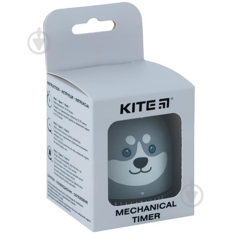 Таймер механический KITE Husky K24-173-2 серый - фото 3 Таймер механический KITE Husky K24-173-2 серый - фото 3