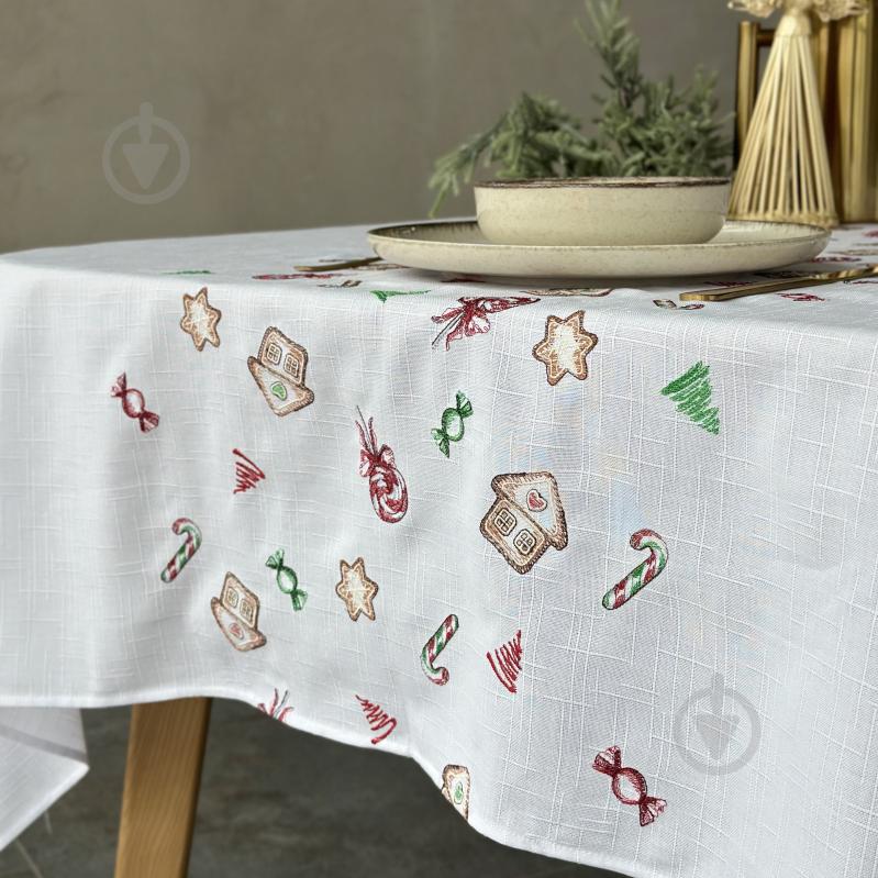 Скатерть Рождество 428-25/09 220x140 см белый Эдельвика - фото 1 Скатерть Рождество 428-25/09 220x140 см белый Эдельвика - фото 1