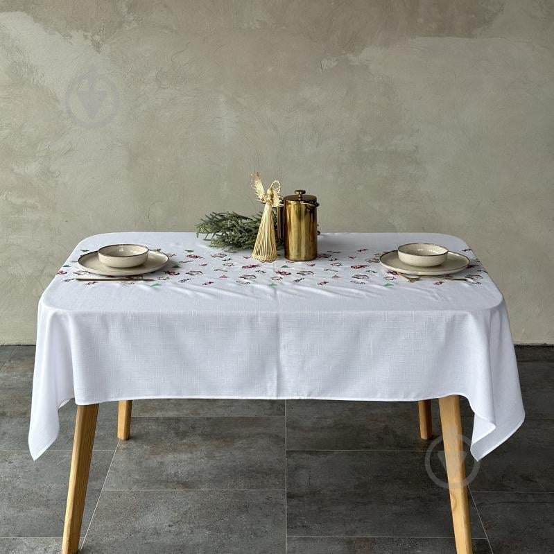Скатерть Рождество 428-25/09 220x140 см белый Эдельвика - фото 3 Скатерть Рождество 428-25/09 220x140 см белый Эдельвика - фото 3