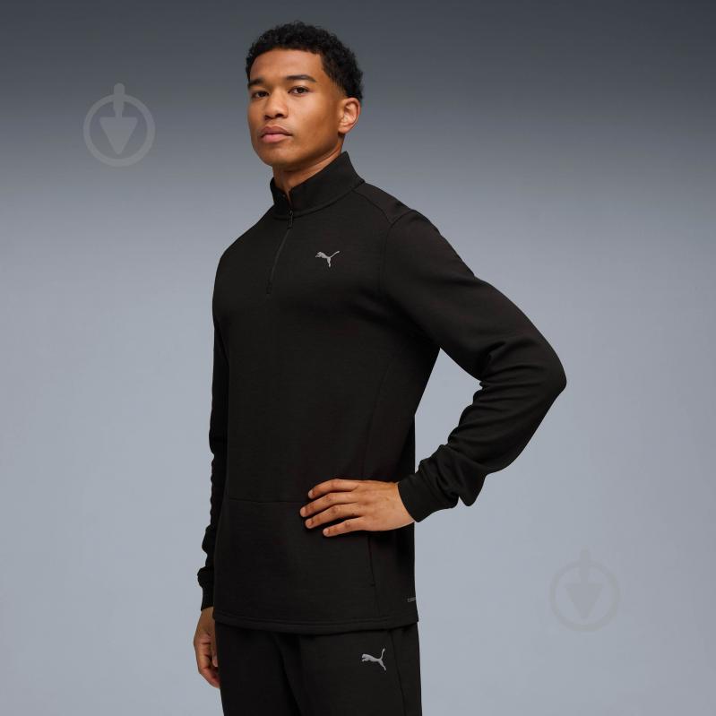 Джемпер Puma M Cloudspun 1/4 Zip 52783701 р.M черный - фото 1