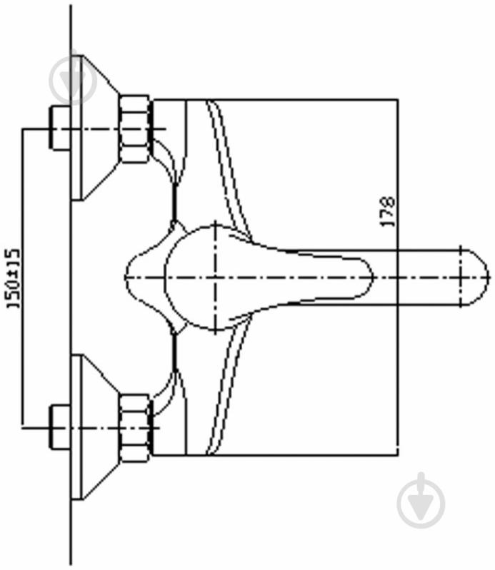 Смеситель для ванны Mixxen Ирида НВ5733240С-15F - фото 2