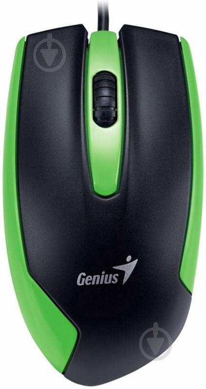 Мышь Genius DX-100 USB G5 (31010009106) black/green - фото 1