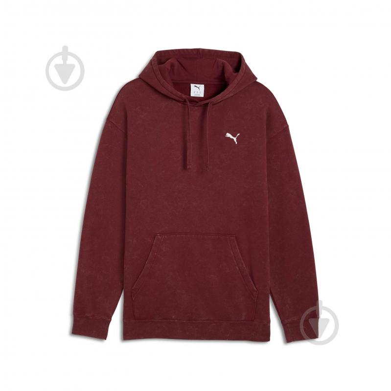 Джемпер Puma ESS ELEVATED Relaxed Wash Hoodie FL 68804996 р.S бордовий - фото 4
