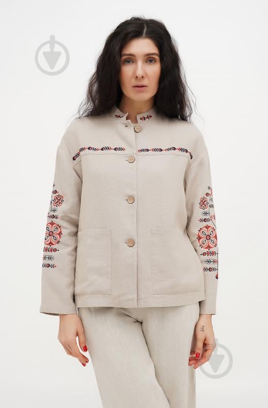 Жакет Галерея льону Флейта р.XL сірий - фото 3 Жакет Галерея льону Флейта р.XL сірий - фото 3