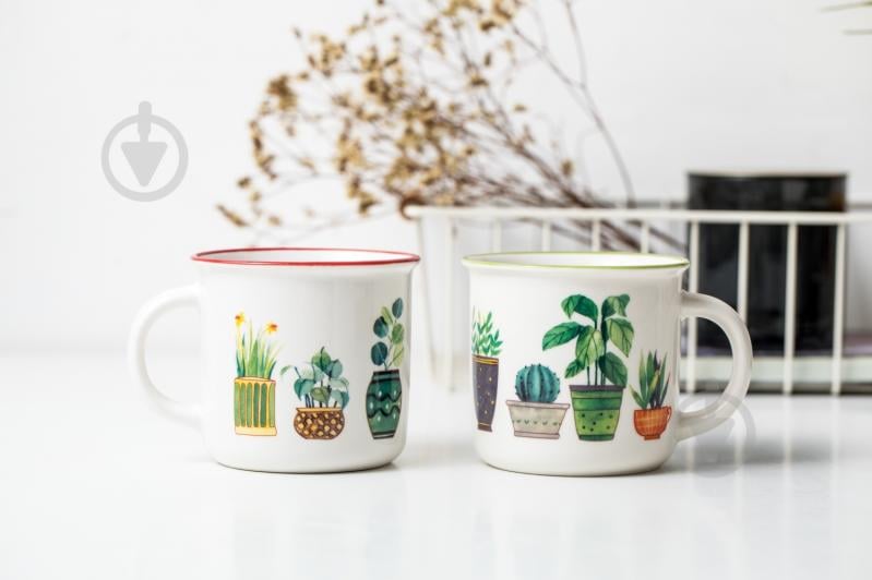 Чашка Fiora Flower Pots Red 350 мл - фото 3