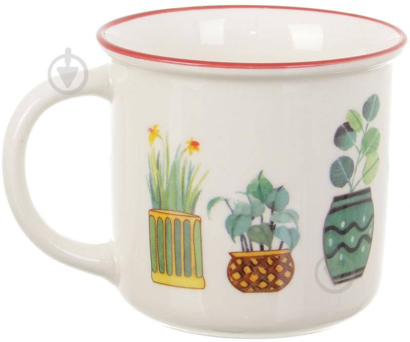 Чашка Fiora Flower Pots Red 350 мл - фото 2
