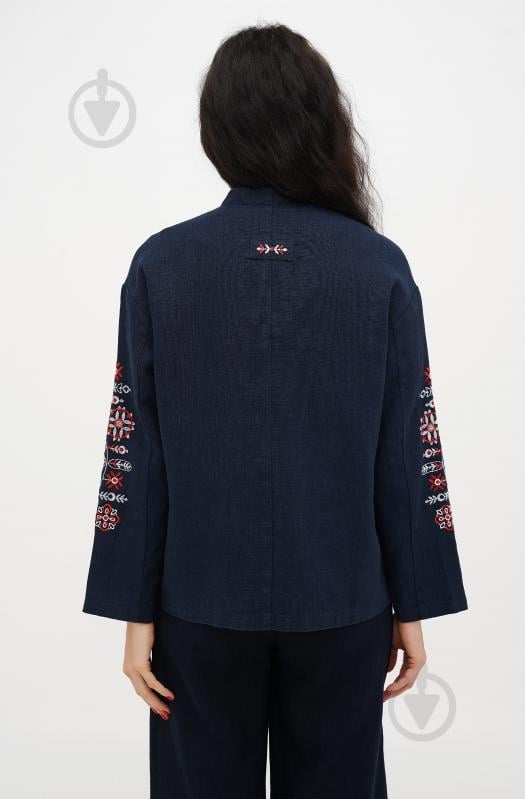 Жакет Галерея льону Флейта р.XL синій - фото 3 Жакет Галерея льону Флейта р.XL синій - фото 3