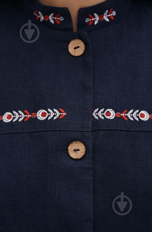 Жакет Галерея льону Флейта р.XL синій - фото 2 Жакет Галерея льону Флейта р.XL синій - фото 2