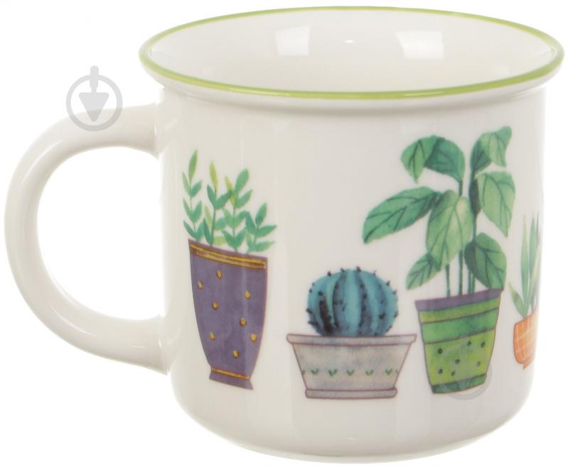 Чашка Fiora Flower Pots Green 350 мл - фото 2