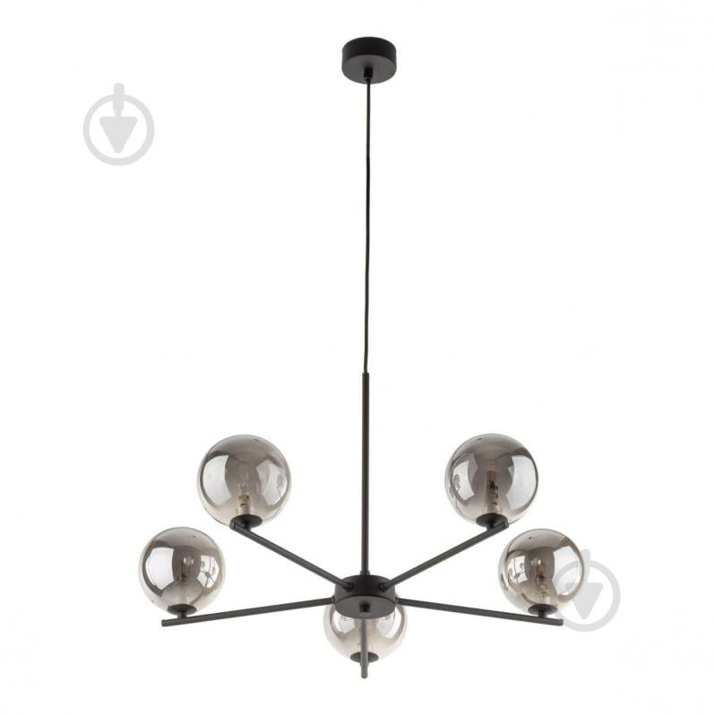 Люстра потолочная LIGHT SET LARA 5728 5x15 Вт E27 графит/черный - фото 7