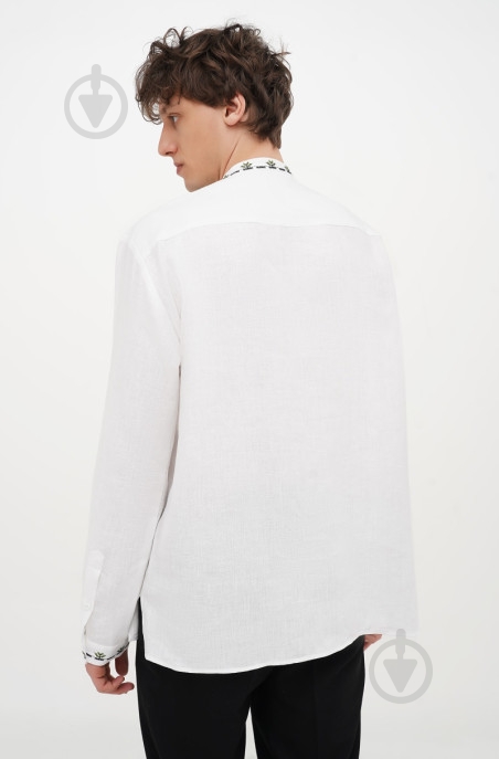 Рубашка Галерея льна Ясен 9457/44/101 р. 44 белый - фото 2 Рубашка Галерея льна Ясен 9457/44/101 р. 44 белый - фото 2