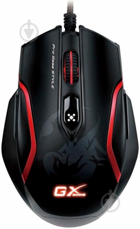 Мышь Genius Maurus X USB Gaming (31010167101) black/red - фото 1