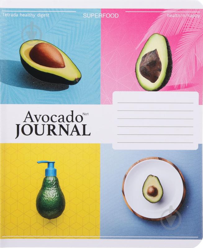 Зошит шкільний Avocado Journal 24 аркушів у клітинку Тетрада - фото 4