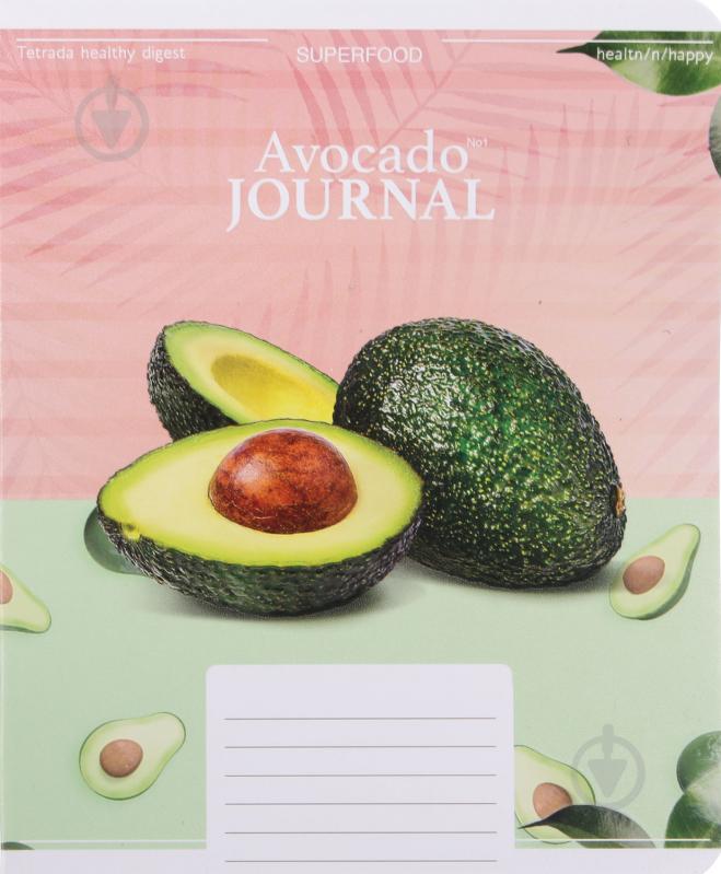 Зошит шкільний Avocado Journal 24 аркушів у клітинку Тетрада - фото 10