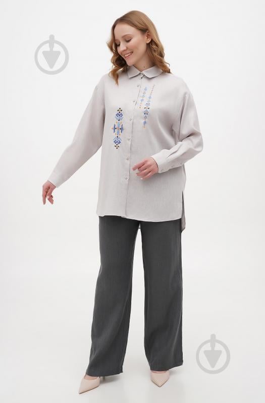 Блуза Галерея льону Домра р. 52 сірий 9343/52/530 - фото 1 Блуза Галерея льону Домра р. 52 сірий 9343/52/530 - фото 1