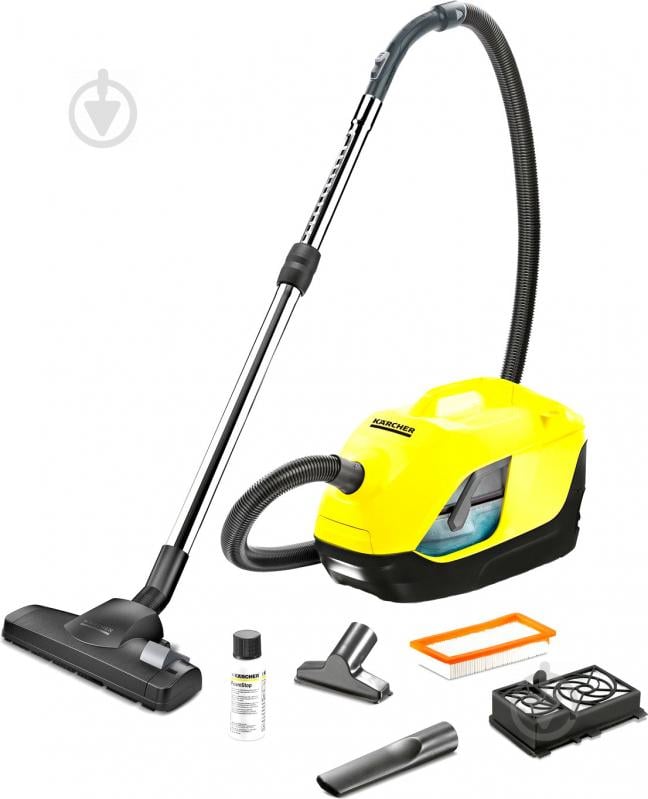 Пилосос Karcher DS 6 аквафильтр 1.195-220.0 yellow - фото 1