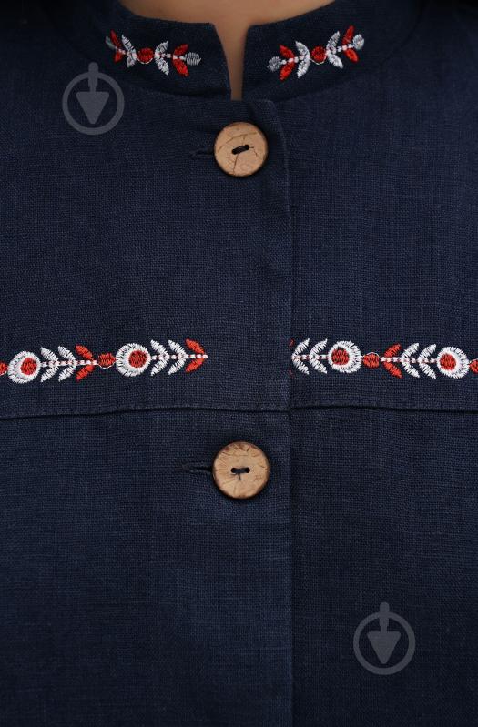 Жакет Галерея льону Флейта р.S синій - фото 5 Жакет Галерея льону Флейта р.S синій - фото 5