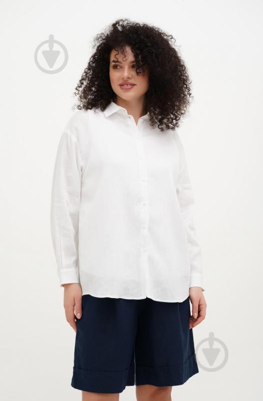 Блуза Галерея льону Айстра р. 48 білий 9441/48/101 - фото 2 Блуза Галерея льону Айстра р. 48 білий 9441/48/101 - фото 2