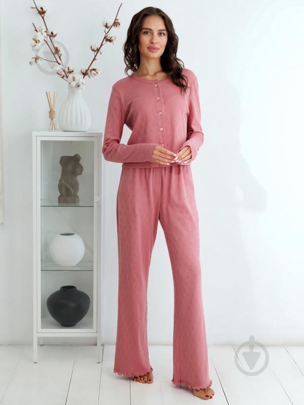 Лонгслив Roksana Ажур №1906/46008 р. 46 пудровый (№1906) - фото 4 Лонгслив Roksana Ажур №1906/46008 р. 46 пудровый (№1906) - фото 4